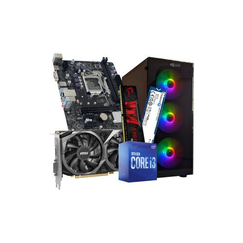 GNC GAMER HYDRA i3-10300 3.70GHz, MB H510MHP, RAM 16GB, 1TB NVMe SSD, RTX 3050 VENTUS 2X XS 8G OC, PSU 500W, GAMING ND-570 Cijene
