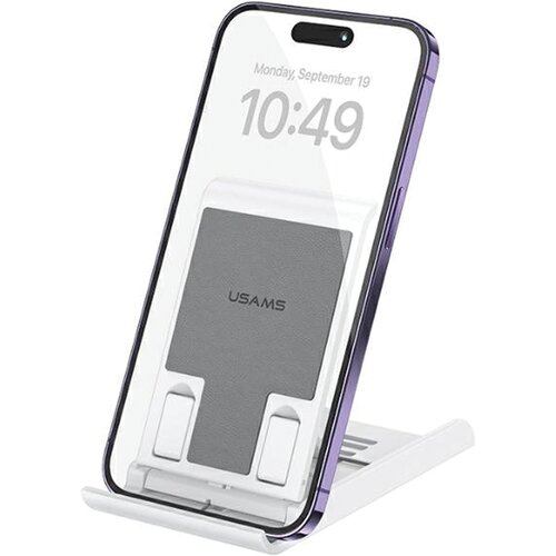 Usams ZLOŽLJIVO NAMIZNO STOJALO ZA TABLIČNI TELEFON ZA IPHONE IPAD BELA, (21980326) Cene