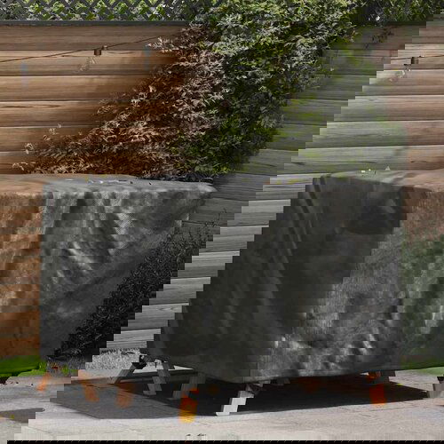 vidaXL Prevleka za zunanje pohištvo Črna 113 x 113 x 73 cm 420D Cene