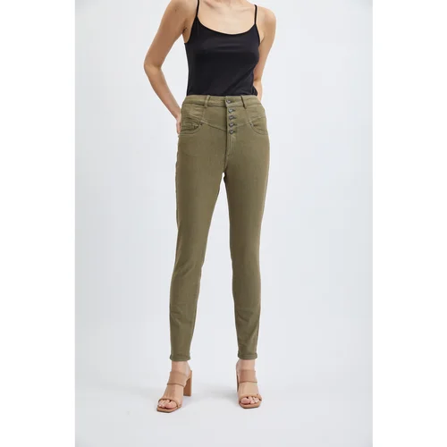 Orsay Khaki Womens Skinny Fit Jeans - Women