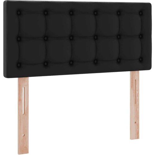  Krevet s madracem i skladi&amp;scaron;tem Crna 100 x 200 cm Lažna koža - Crna 100 x 200 cm Slike