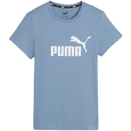 Puma Majice s kratkimi rokavi Ess Logo Modra Cene