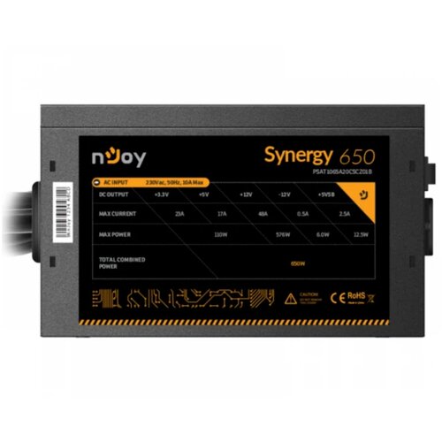Njoy Napajanje Synergy 650W Psat1065A20Cscz01B, Crno Cene