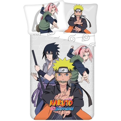 Jerry Fabrics Enojna bombažna otro&amp;scaron;ka posteljnina 140x200 cm Naruto &amp;ndash; Slike