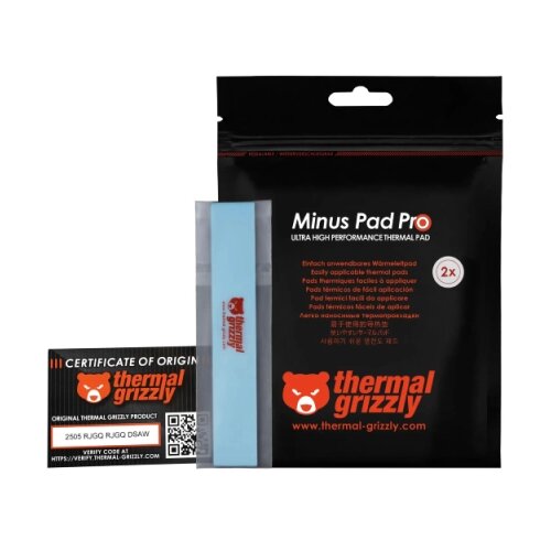 Thermal Grizzly TG Minus Pad Pro - 120x20x0.5 mm termal pad (2pcs) (TG-MP-P-120-20-05-2) Cene