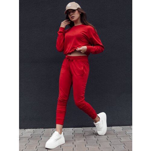 DStreet Women&amp;#039;s sweatpants RELAX MODE red Slike