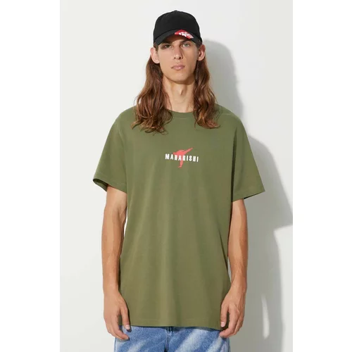 Maharishi Pamučna majica Invisible Warrior T-Shirt boja: zelena, s tiskom, 1070