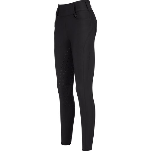 Pikeur Ženske jahalne hlače Malia SD Full Grip, srednje visok pas, črne - 38 Slike