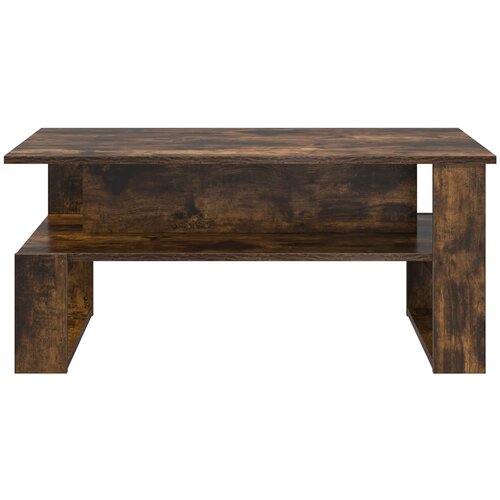  Kava Stol Dimljeni hrast 90 x 50 x 40 cm Konstruirano drvo Slike