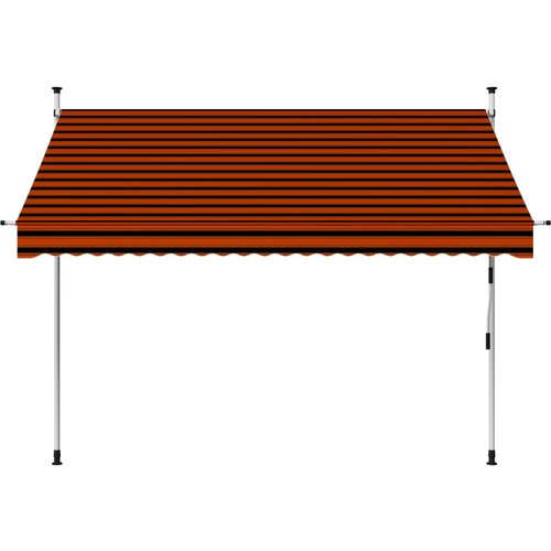 Maison Chic Ročno zložljiva tenda - Senčniki 250 cm oranžna in rjava, (22041567) Cene
