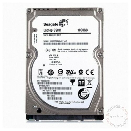 Seagate SSHD 1 TB 2.5 SSD NAND MLC-8GB SATA 3 ST1000LM014 hard disk Slike