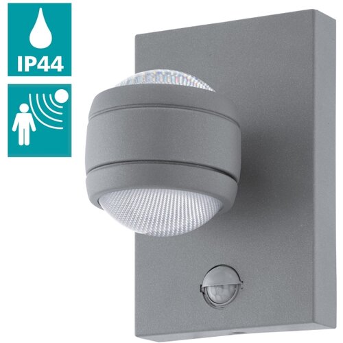 Eglo Sesimba a a 1 vanjska zidna/2, led, 2x3,7w, srebrna Slike