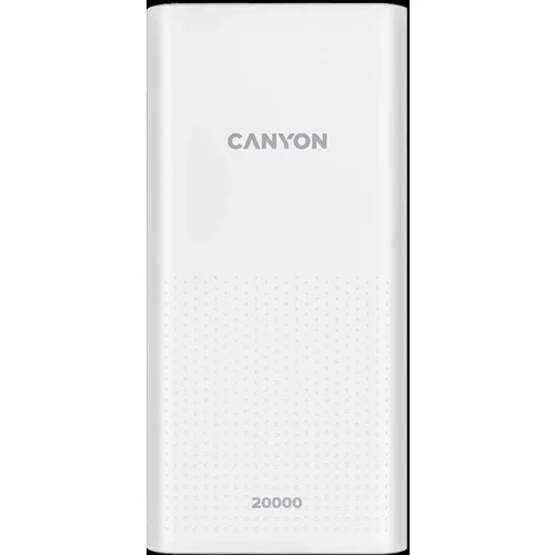 Canyon PB-2001 Power bank 20000mAh Li-poly battery Input 5V/2A Output 5V/2.1AMax 144*69*28.5mm 0.440Kg