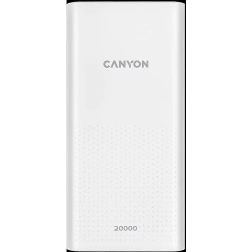 Canyon PB-2001 Power bank 20000mAh Li-poly battery Input 5V/2A Output 5V/2.1AMax 144*69*28.5mm 0.440Kg