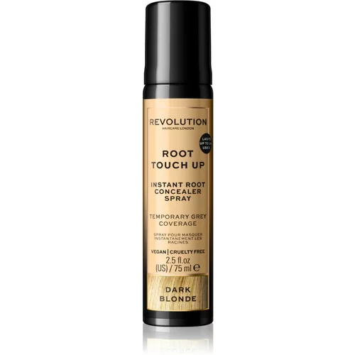Revolution Haircare Root Touch Up instant sprej za prekrivanje izrasta nijansa Dark Blonde 75 ml