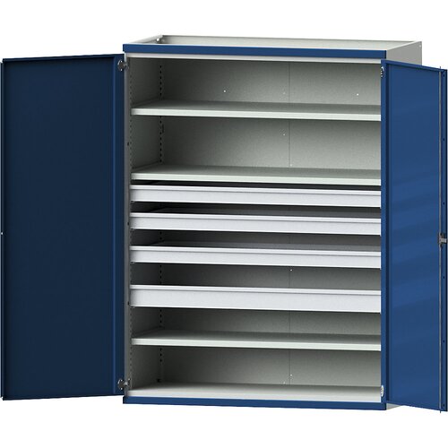 ANKE Omara za težka bremena JUMBO s 3 policami, 4 predali 3 x 90, 1 x 120 mm, VxŠxG 1950 x 1484 x 690 mm Cene