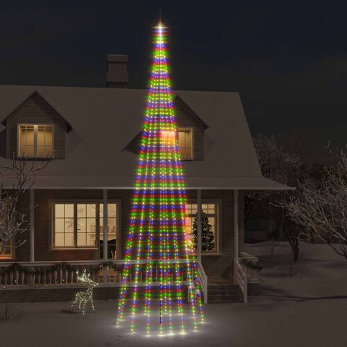 vidaXL Novoletna jelka iz 1134 pisanih LED lučk 800 cm Cene