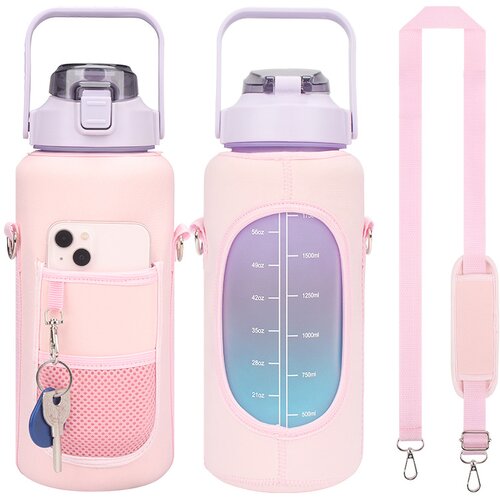 INF Torba za steklenico vode s kovinsko sponko Pink, (21365804) Cene