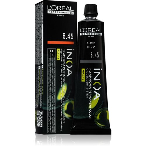 L&amp;acute;Or&amp;eacute;al Paris Inoa trajna boja za kosu bez amonijaka nijansa 6.45 60 ml Slike