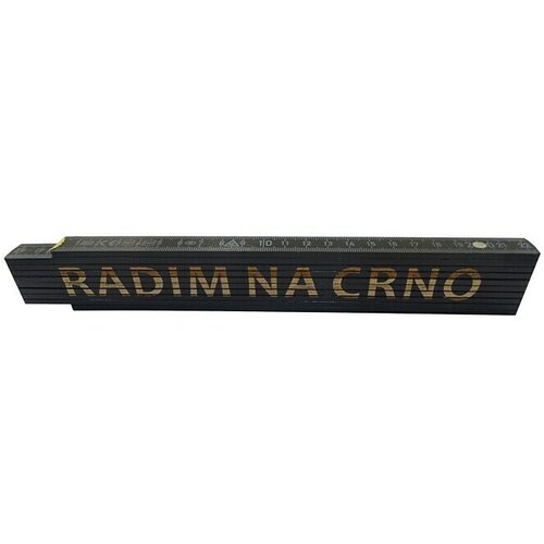  Zidarski metar (Duljina: 2 m, Natpis: Radim na crno, Boja: Crne boje) Slike