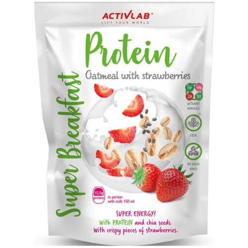 ACTIVLAB Super Protein ovsena ka&scaron;a z jagodami (300 g) Cene