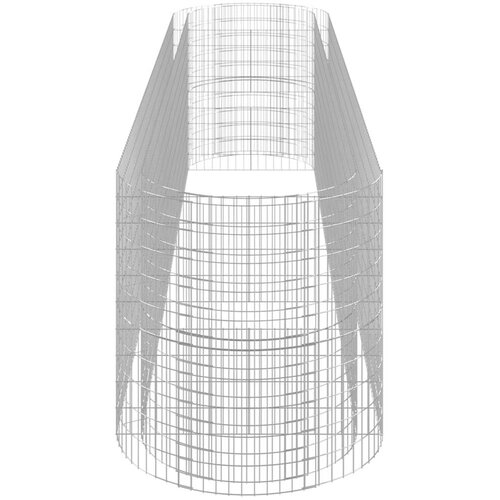 vidaXL Gabionska povi&scaron;ena gredica od pocinčanog željeza 500x100x100 cm Cijene