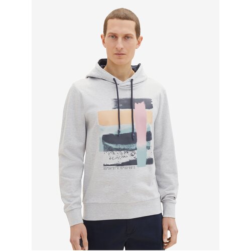 Tom Tailor Light Grey Mens Sweatshirt Sweatshirt - Men Slike