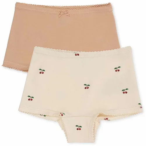 Konges Sløjd Otroške spodnje hlače 2-pack roza barva