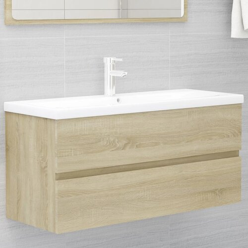 vidaXL Ormarić za umivaonik boja hrasta sonome 100x38,5x45 cm iverica Cijene