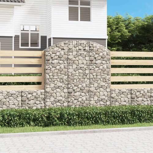  Gabionska ko&scaron;ara s lukom 150x30x160/180 cm pocinčano željezo Cijene