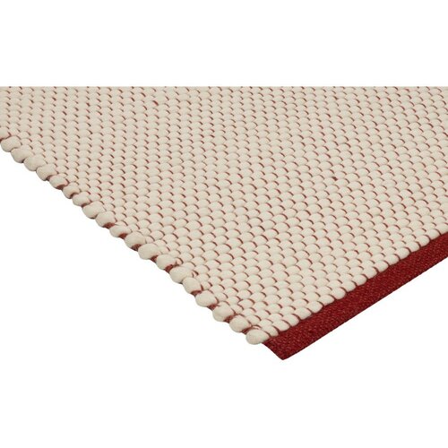 Noo.ma Crveni/bež ručno rađen vunen tepih 140x200 cm Lenu &amp;ndash; Slike