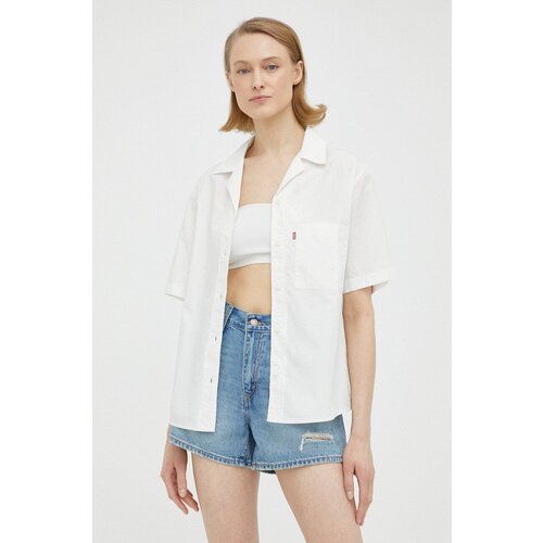 Levi&amp;#039;s Pamučna ko&amp;scaron;ulja za žene, boja: bijela, regular, s klasičnim ovratnikom Slike