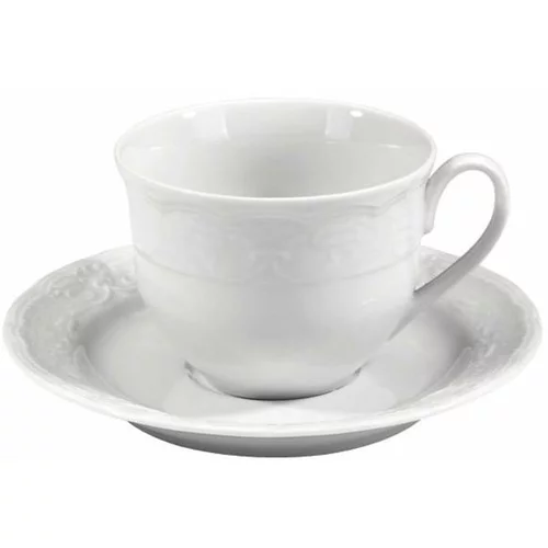 Kütahya Porselen Komplet 6 porcelanastih skodelic in krožnikov Kutahya Concept, 50 ml