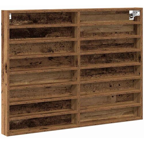  Ormar za izlaganje s policom Zidne Staro drvo 100 x 8,5 x 75 cm Slike