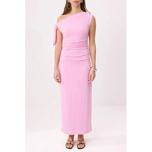 TRENDYOLMILLA Ženska haljina Twoss24El00563, Roze Cene