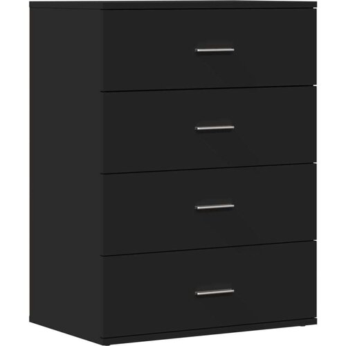 vidaXL Komoda črna 60x39x80 cm inženirski les Cene
