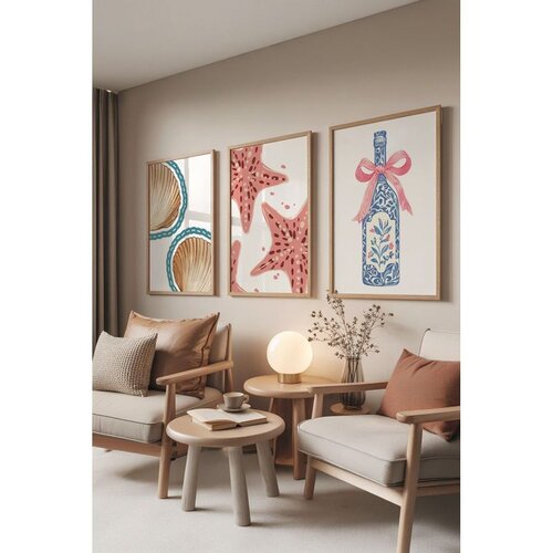 WALLXPERT Č-300849 - 3040 multicolor dekorativni set slika (3 komada) Cene