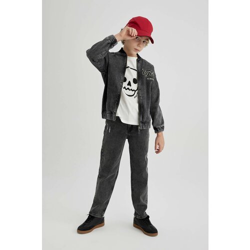 Defacto Boy Straight Fit Ripped Detailed Jeans Cene