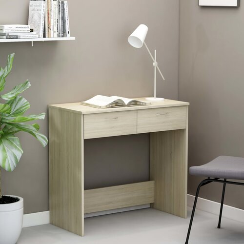 vidaXL Pisalna miza sonoma hrast 80x40x75 cm iverna plošča Cene