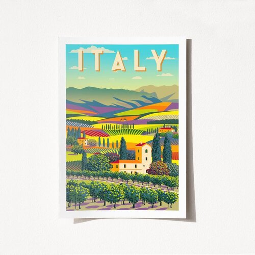 WALLXPERT italy - 1963 multicolor poster A4 Cene