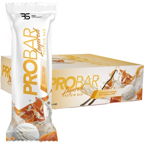 1. BASIC SUPPLEMENTS PRO BAR Layered 40g - PROTEINSKA ČOKOLADICA / BASIC SUPPLEMENTS Cene