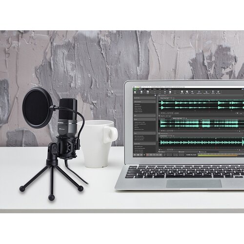 Tracer Stoni studijski mikrofon sa tripodom-stalkom USB Screamer Slike