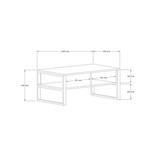 HANNAH HOME Club sto Devon 100x60x44cm Bijeli Slike