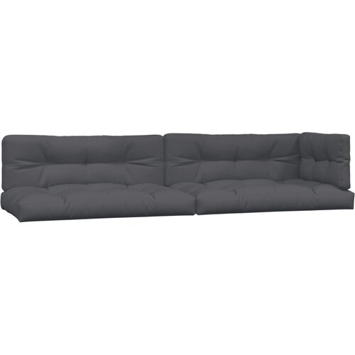  5-dijelna set vrtnih sofa od paleta s jastucima od drva bagrema Slike