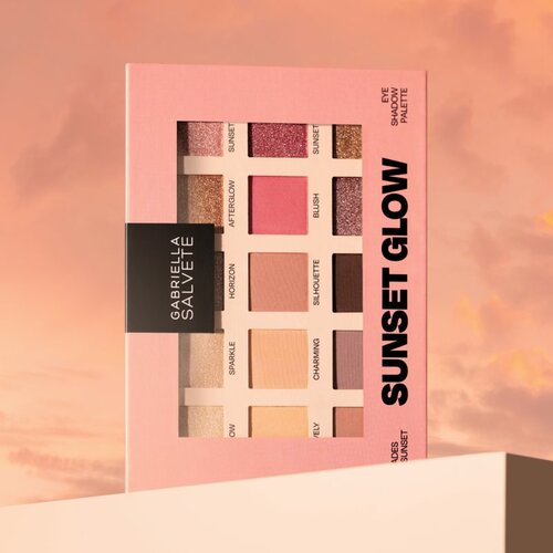 Gabriella Salvete Sunset Glow 15 Shades of Sunset paleta senčil za oči 15 g Slike