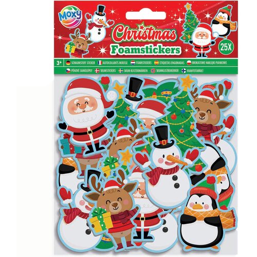 Mga Entertainment Božični samolepilni dekorativni gumijasti oblikovalec, set 25 kosov Slike