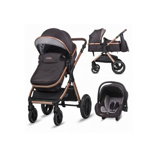 Coccolle melora kolica za bebe 3u1 - crna Cene