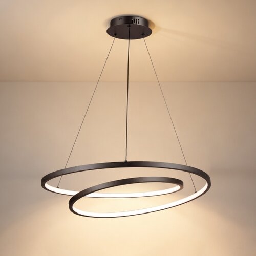  Brilagi-LED prigu&amp;scaron;iva luster na sajli TWISTER LED/75W/230V prečnik 70 cm crna +DO Slike