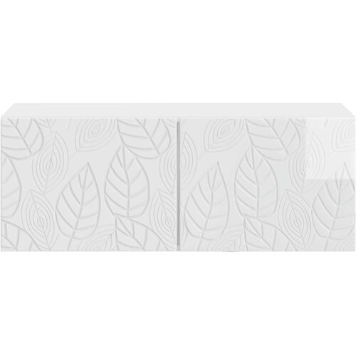  ormar za zid 98 x 31 cm Bijela visokog sjaja Slike