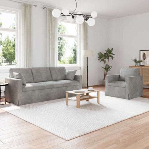 SOFA 2 pcs Svijetlo siva Cijene